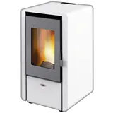 KALOR Pelletofen| Petite 6 | 6,2 kW | Stahl weiß