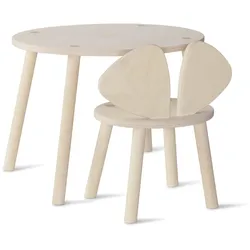 Nofred - Mouse Toddler Set (Stuhl und Tisch), Birke matt lackiert