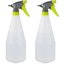 Relaxdays Sprühflasche, 2er Set, 1 l