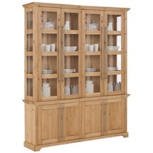 Home Affaire Vitrine »Meliss«, aus massiver Kiefer, FSC® Breite 171 cm, beige