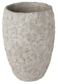 Gasper Cement Vase HYDRANGEA in Farbe Grau