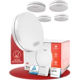 Rauchmelder Standalone - 10 Jahre geschützt mit nur einer Batterie - 5er