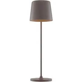 Brilliant LED Tischleuchte "Kaami - mobile LED Außen Tischlampe", braun (kaffee), Ø 10cm H: 37cm, 1 Stk., Leuchten, mobile LED Außen Tischlampe, 37 cm, 310 lm, Touchdimmer, USB, LED Tischleuchte