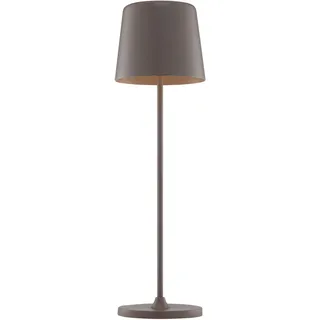 Brilliant LED Tischleuchte "Kaami - mobile LED Außen Tischlampe", braun (kaffee), Ø 10cm H: 37cm, 1 Stk., Leuchten, mobile LED Außen Tischlampe, 37 cm, 310 lm, Touchdimmer, USB, LED Tischleuchte