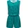 Ragwear Jumpsuit Zella schicker, kurzer Damen Overall mit floralem Print blau XXL (44)