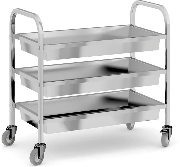 Servierwagen, 3 Ablageplatten, 950 x 500 x 940 mm