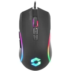 Speedlink ZAVOS Gaming Mouse, 7 Tasten, Mehrfarbige Beleuchtung, Bis zu 3.200dpi Auflösung, Gummierte Oberfläche