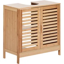 Beliani Waschbeckenunterschrank 60 x 60 x 30 cm Hellbraun