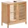Beliani Waschbeckenunterschrank 60 x 60 x 30 cm Hellbraun