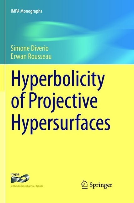 Hyperbolicity Of Projective Hypersurfaces - Simone Diverio  Erwan Rousseau  Kartoniert (TB)