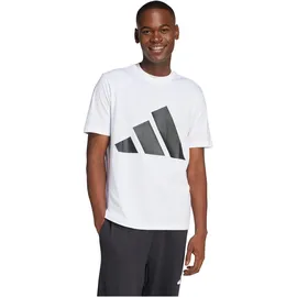 adidas Essentials Big Logo Kurzarm-T-Shirt White / Black M