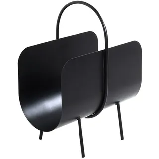 Haku-Möbel HAKU Möbel Zeitungsständer 22586 schwarz Metall, DIN A4 quer