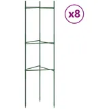 vidaXL Tomatenkäfige 8 Stk. 116 cm Stahl und PP