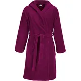 Erwin Müller Unisex-Bademantel mit Kapuze, Heidenheim in beere | Gr.: M,
