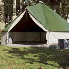 vidaXL Tipi Familienzelt 8 Personen Grün