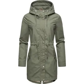 Ragwear Damen Übergangsjacke leichte Jacke lang mit Kapuze Canny Olive24 Gr. S - S