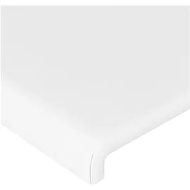 vidaXL Kopfteil Weiß 100x5x78/88 cm Kunstleder
