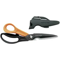 Fiskars 1000809 Universalschere Rechtshänder 230 mm Orange, Schwarz