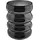 Mulex 2er Set Wave-Style Trinkgläser-Set in Schwarz Kaffeegläser Getränkebecher - 300 ml