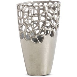 Vase 32 cm Aluminium Silber S (Small)