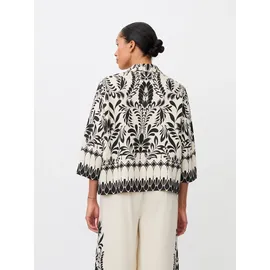 MASAI Bluse MaIsolde schwarz | wollweiß XL