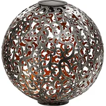 Dehner Solarleuchte Metall Ø 40 cm 1 Stück Silber/Kupfer