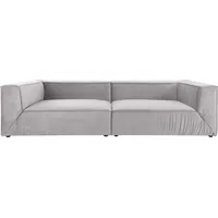 Tom Tailor HOME Big-Sofa »BIG CUBE«, in 2 Breiten, wahlweise mit Sitztiefenverstellung, Tiefe 129 cm grau