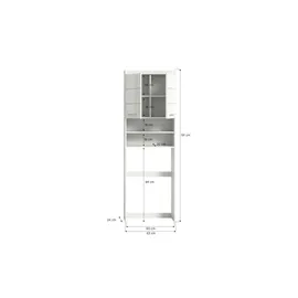 xonox.home Waschmaschinenschrank Scout 63 x 191 x 24 cm Weiß