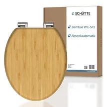 Schütte WC-Sitz Bambus mit Absenkautomatik Braun