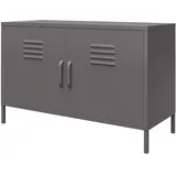 dorel home furnishings Bradford, | Schrank mit 2 Türen in Metall, Graphitgrau