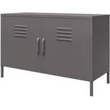 dorel home furnishings Bradford, | Schrank mit 2 Türen in Metall, Graphitgrau