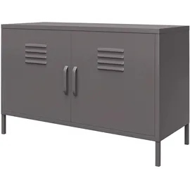 dorel home furnishings Bradford, | Schrank mit 2 Türen in Metall, Graphitgrau
