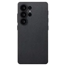pitaka Galaxy S25 Ultra PIN Button Case schwarz/grau