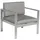 Beliani Gartenstuhl Salerno 77 x 70 x 80 cm grau