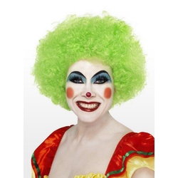 Smiffys Kostüm-Perücke Clown grün, Grünes Clownskostüm Zubehör grün