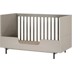 Tchibo - Kinderbett »Tomino« mit hoher Umbauseite - 144x75x87cm - grau - Holz