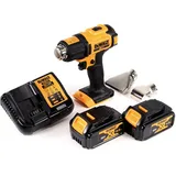 DeWalt Dce 530 M2 Akku Heißluftpistole 18v 530°c + 2x Akku 4,0ah + 1x Lader + Flächen- Und Reflektordüse - Dewalt