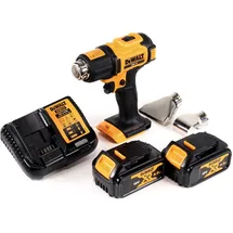 DeWalt Dce 530 M2 Akku Heißluftpistole 18v 530°c + 2x Akku 4,0ah + 1x Lader + Flächen- Und Reflektordüse - Dewalt