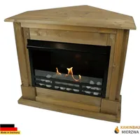 Gelkamin Ethanolkamin Kaminofen Eckkamin Apollo Deluxe Royal - Eiche