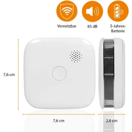 smartwares Funk-Rauchwarnmelder FSM-11652 2er-Pack 5 Jahres Batterie