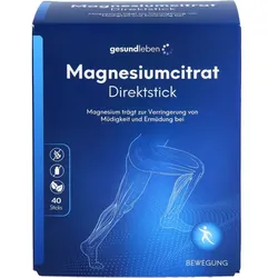 GESUND LEBEN Magnesiumcitrat Direktstick Pulver 62 g