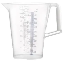 PRESSOL Messbecher 5l blau bedruckte Skala PP - 7085