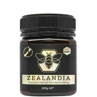 Zealandia Premium Manuka Honig MGO 1000+ 250 gramm - 100% Pur aus Neuseeland - Zertifiziertem Methylglyoxal Gehalt - Monofloral Manuka Honey