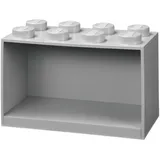 LEGO Brick Shelf 8 KNOBS - GREY