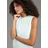 LAURA SCOTT Chiffonbluse mit Rüschen-Applikationen Blau 46