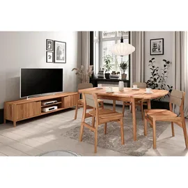 byoak Esstisch, Kernbuche, Holz, Kernbuche, 90x77x110 cm, Esszimmer, Tische, Esstische