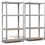 VOUNOT VOUNOT® Schwerlastregal 2er Set, Regal Lagerregal Kellerregal, 80x40x160cm, 4 Böden