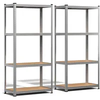 VOUNOT Vounot® 2er Set, Regal Lagerregal Kellerregal, 80x40x160cm