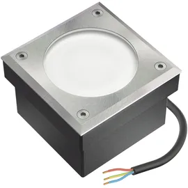 ledscom.de 8x LED Pflasterstein NEOLUM für außen, IP67, eckig, 10 x10cm, inkl. GX53 Leuchtmittel, 56lm, weiß