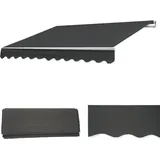 MCW Ersatz-Bezug für Markise MCW-E49, Gelenkarmmarkise Ersatzbezug Sonnenschutz, 2,5x2m ~ Polyester anthrazit